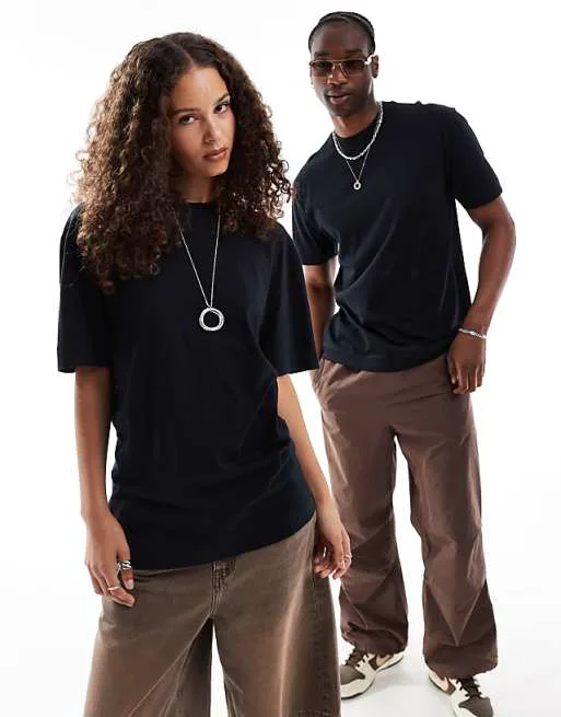 

Черная футболка унисекс COLLUSION, Черный, Черная футболка унисекс COLLUSION