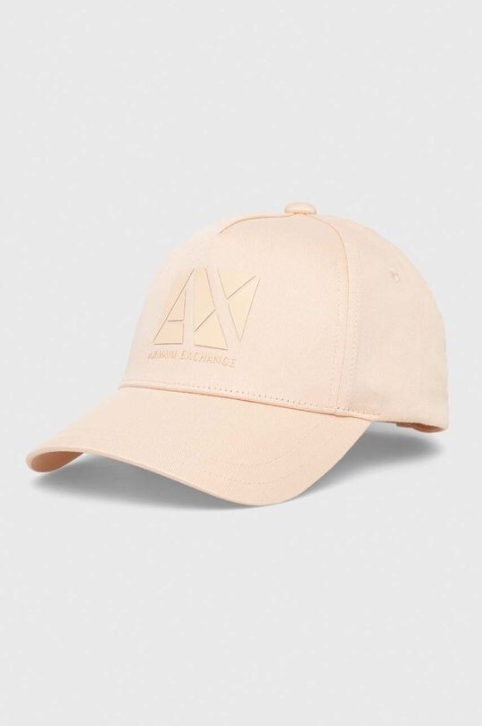 

Хлопковая бейсболка Armani Exchange, оранжевый