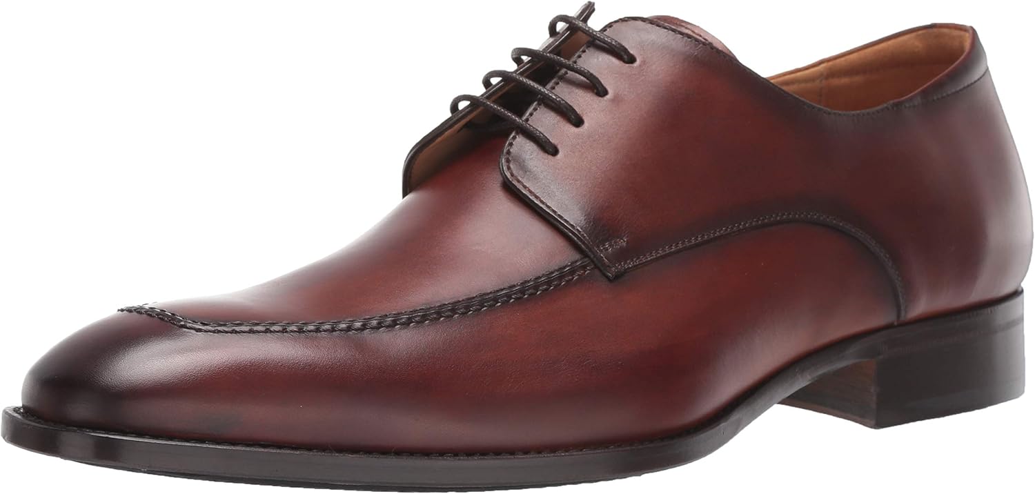 

Mezlan Coventry Apron Derby - мужские дерби из итальянской телячьей кожи с ручной отделкой, стелькой из пены с эффектом памяти и подошвой из кожи/резины - ручная работа в Испании