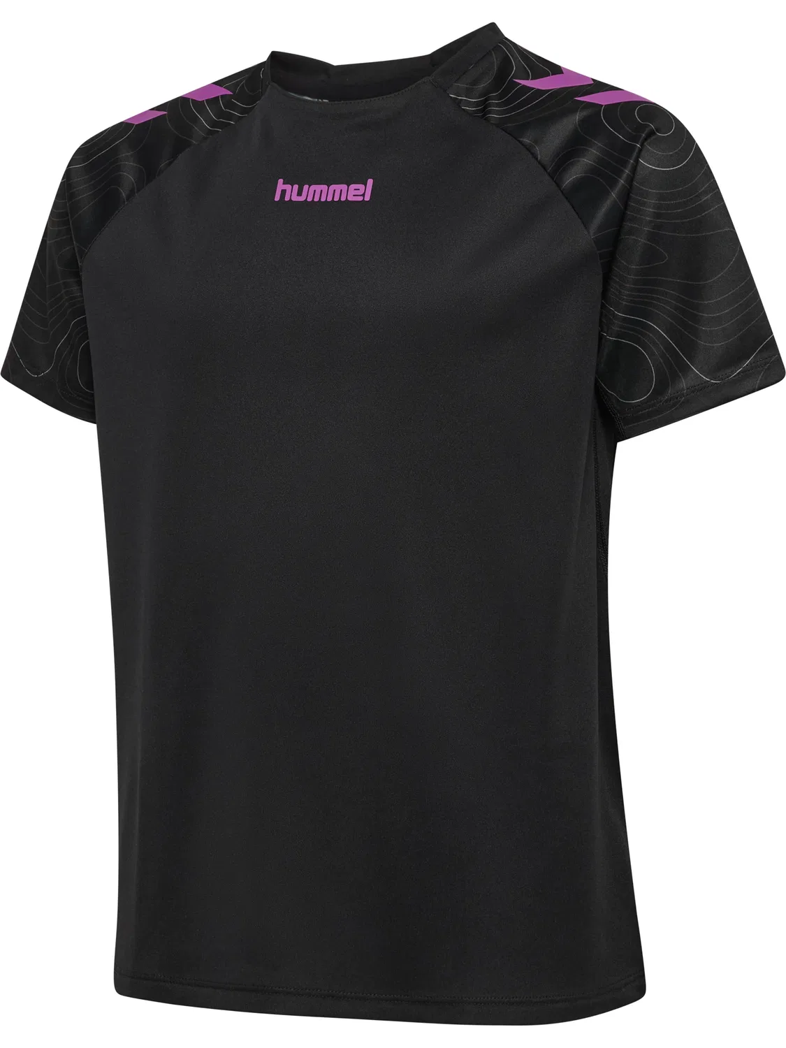 Функциональная футболка тренировочная Hummel, черный/далия — фото 4