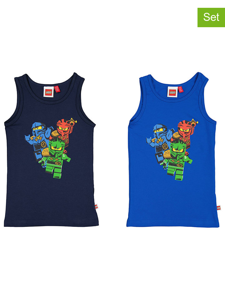 

LEGO Комплект из 2 штук: Топы темно-синего/синего цвета