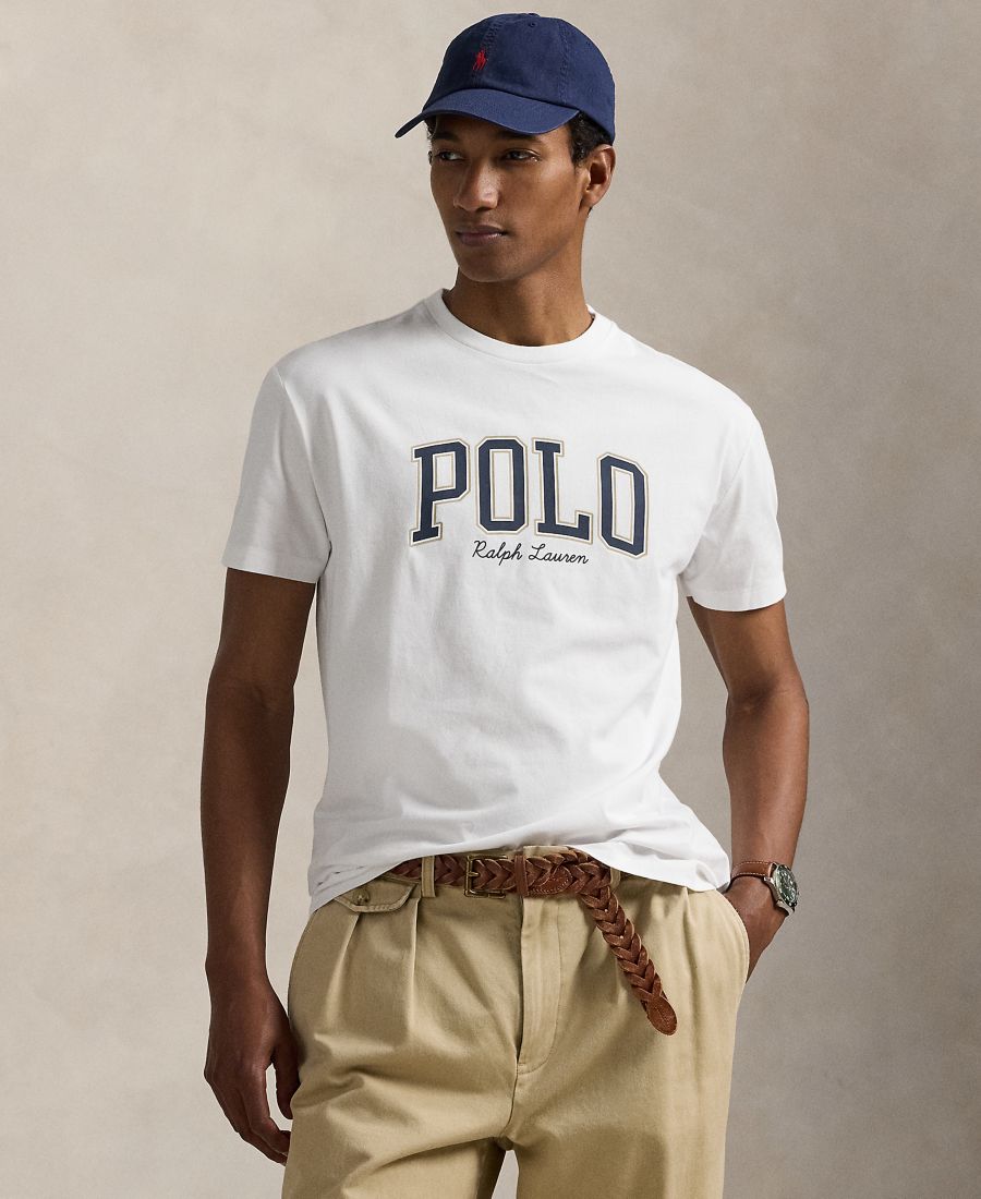 

Мужская классическая футболка с логотипом Polo Ralph Lauren, White