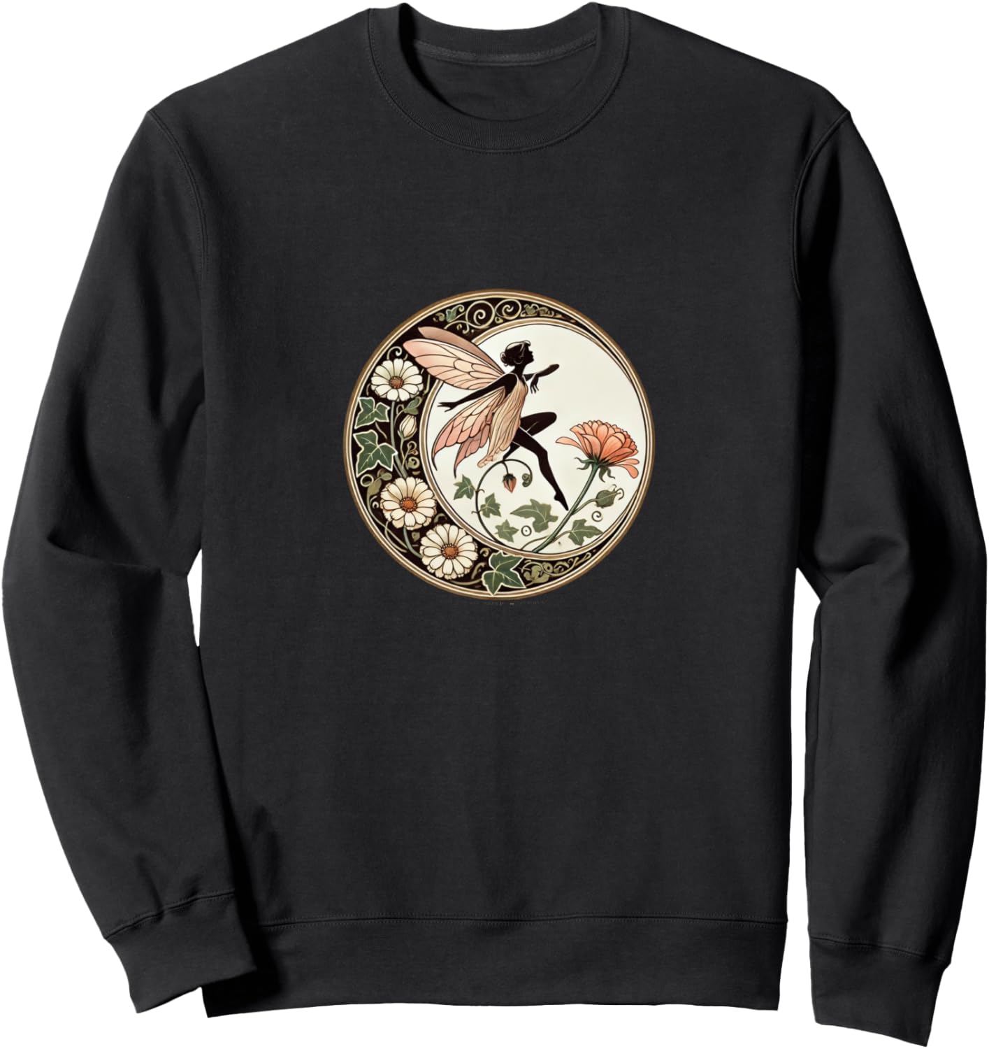 

Красивая толстовка с изображением цветочной феи Retro Gardens Loves Bubb, черный