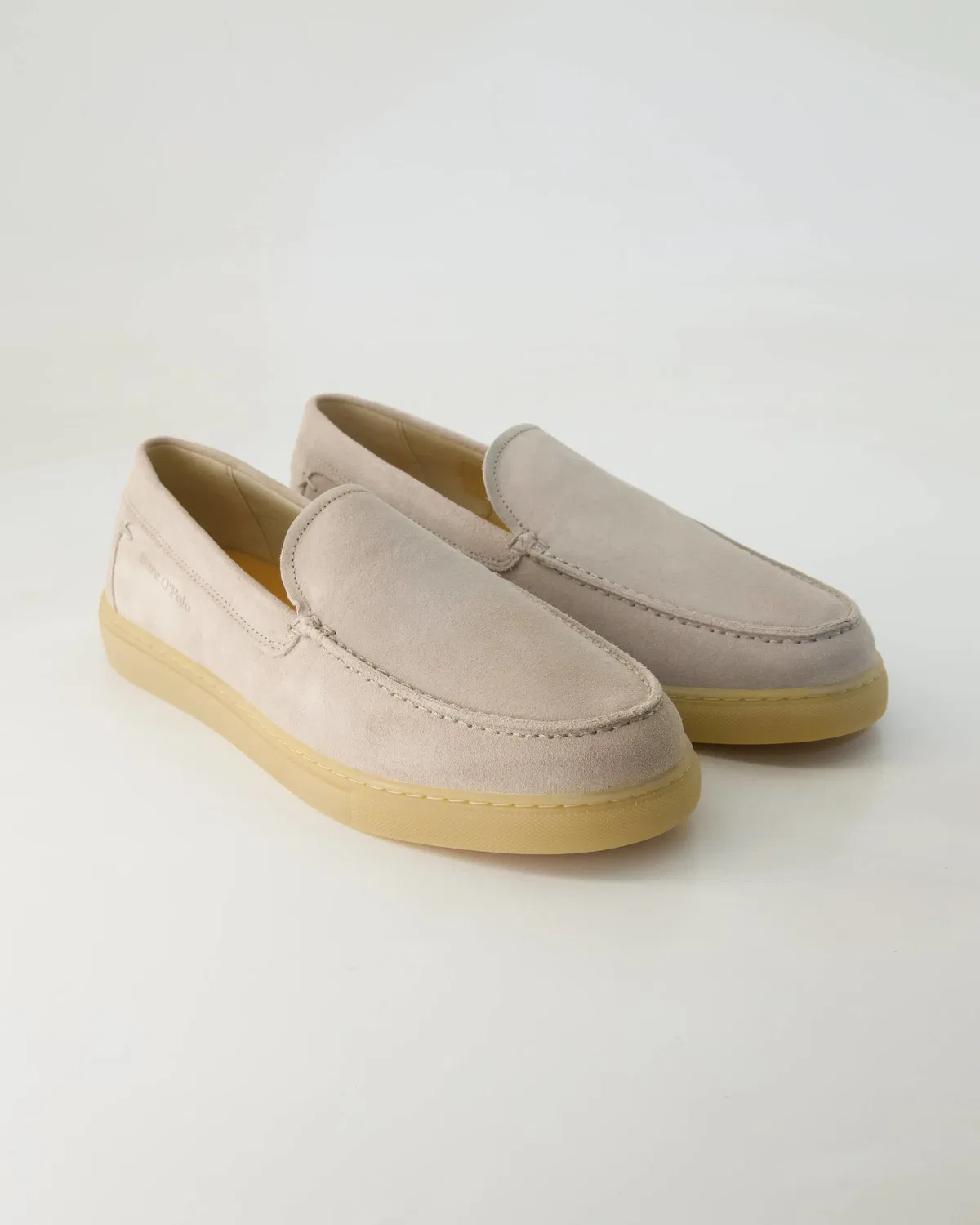 Слипперы из велюровой кожи Marc O'Polo Shoes, бежевый