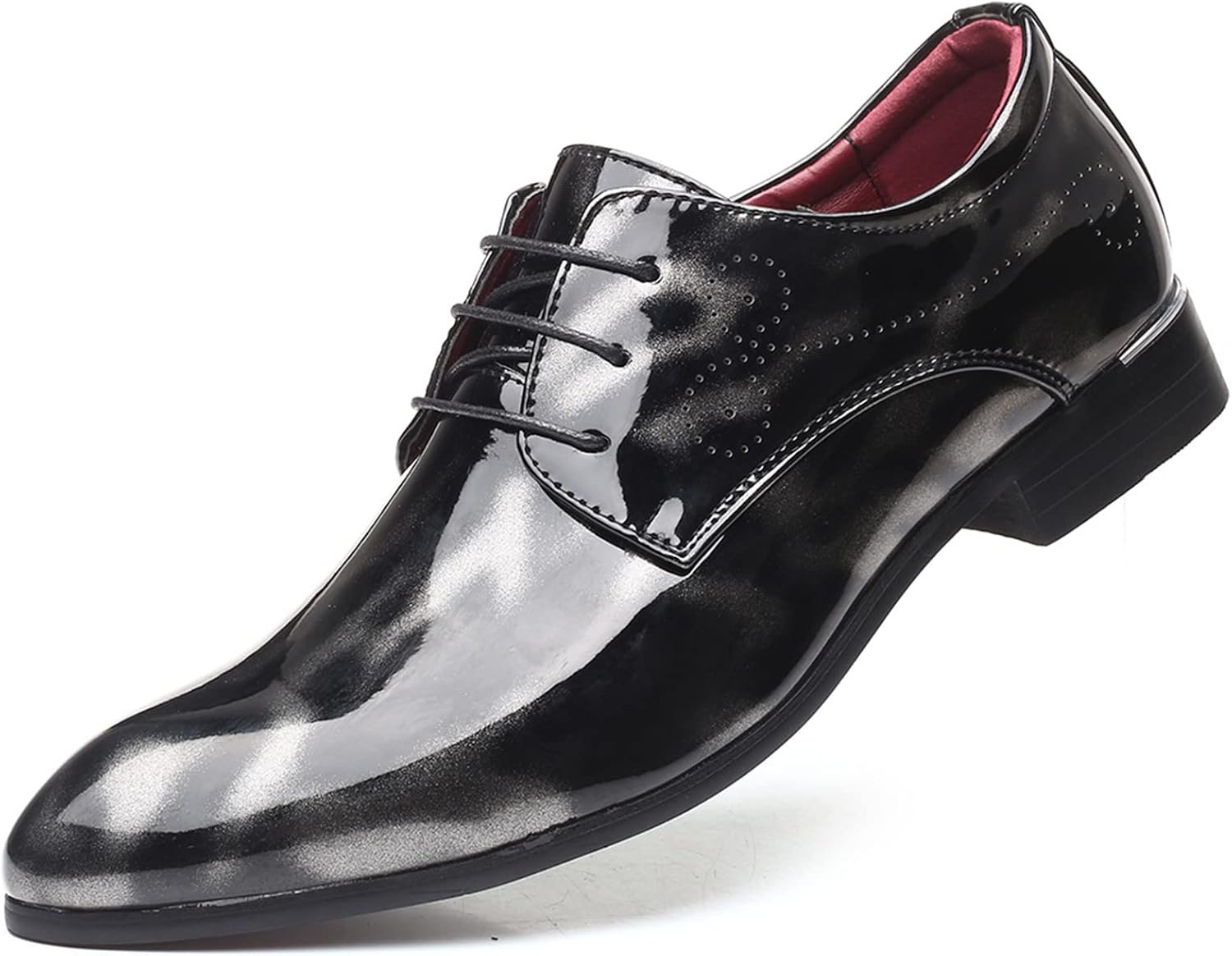 

Мужские классические туфли KYOESCAI из лакированной кожи для торжественных случаев, оксфорды с шнуровкой, дерби, классические деловые и свадебные туфли под костюм, черный