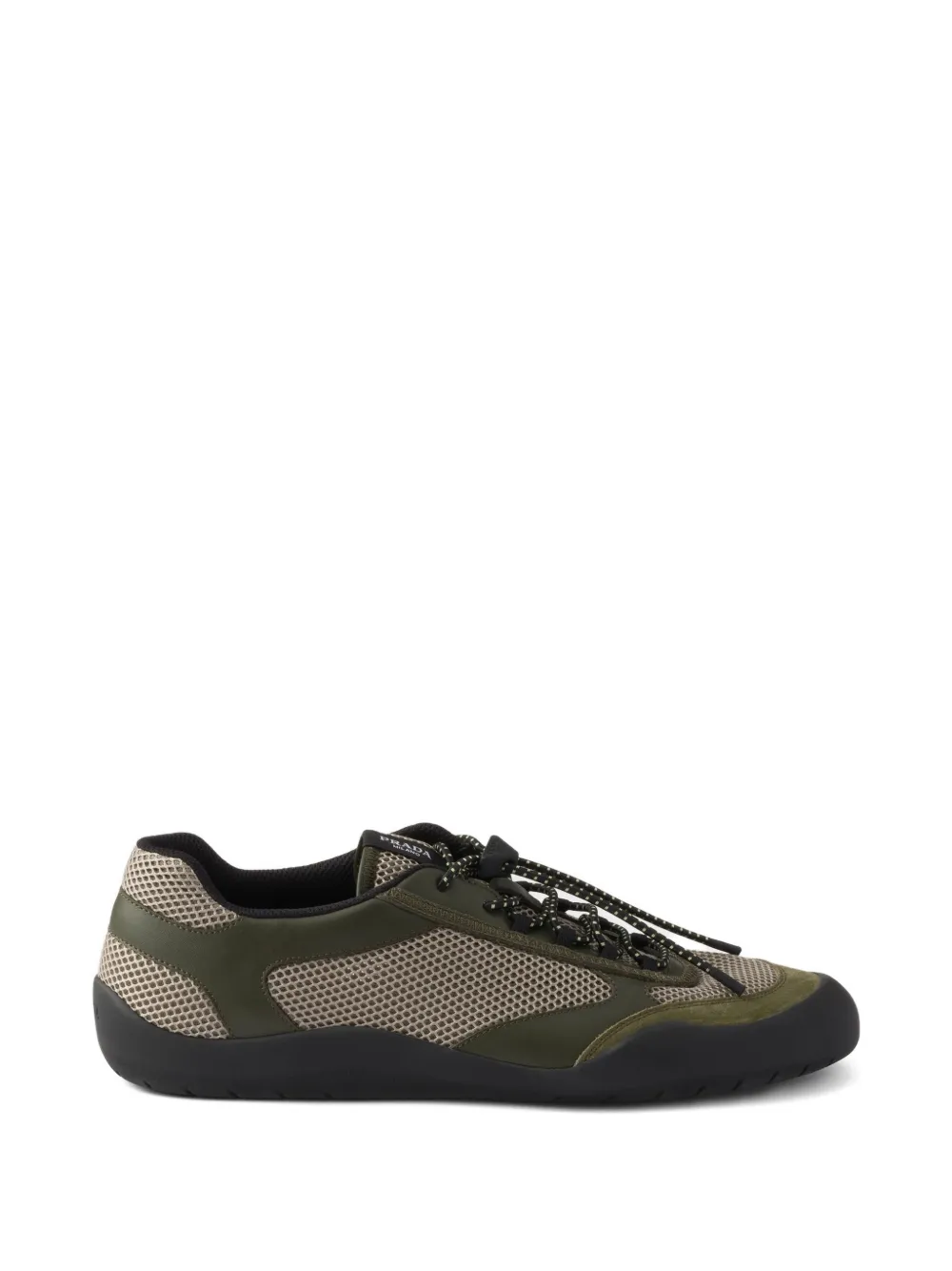 Кроссовки Speedrock с геометричными вставками Prada, зеленый