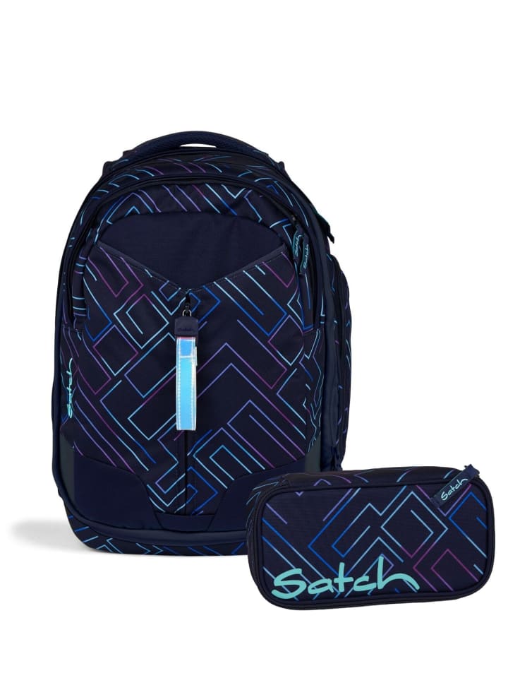 

Satch Набор из двух школьных рюкзаков MATCH Purple Laser фиолетового цвета