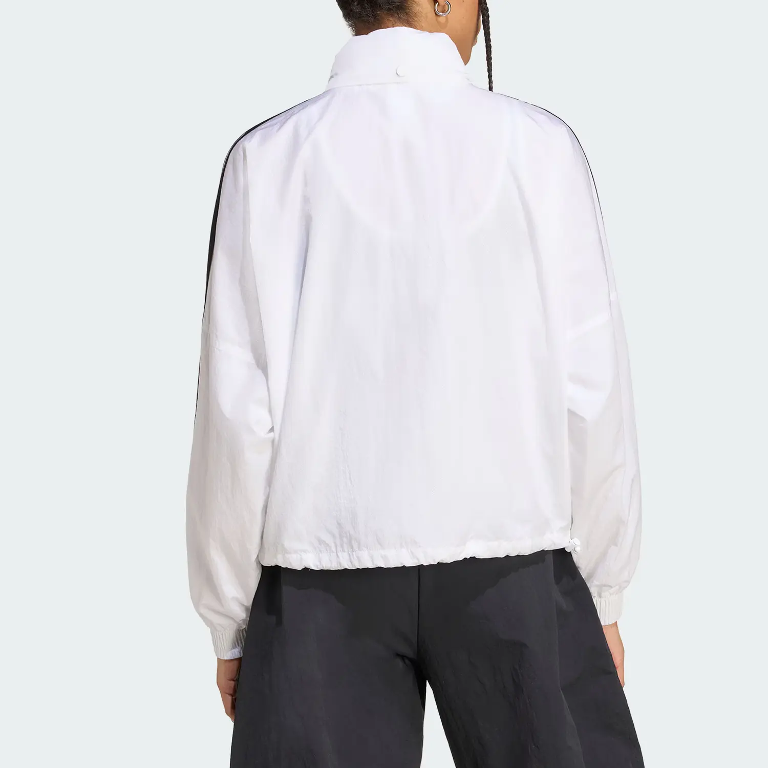 Adidas Originals Ветровка Adicolor SS25, White/Black — фото 3