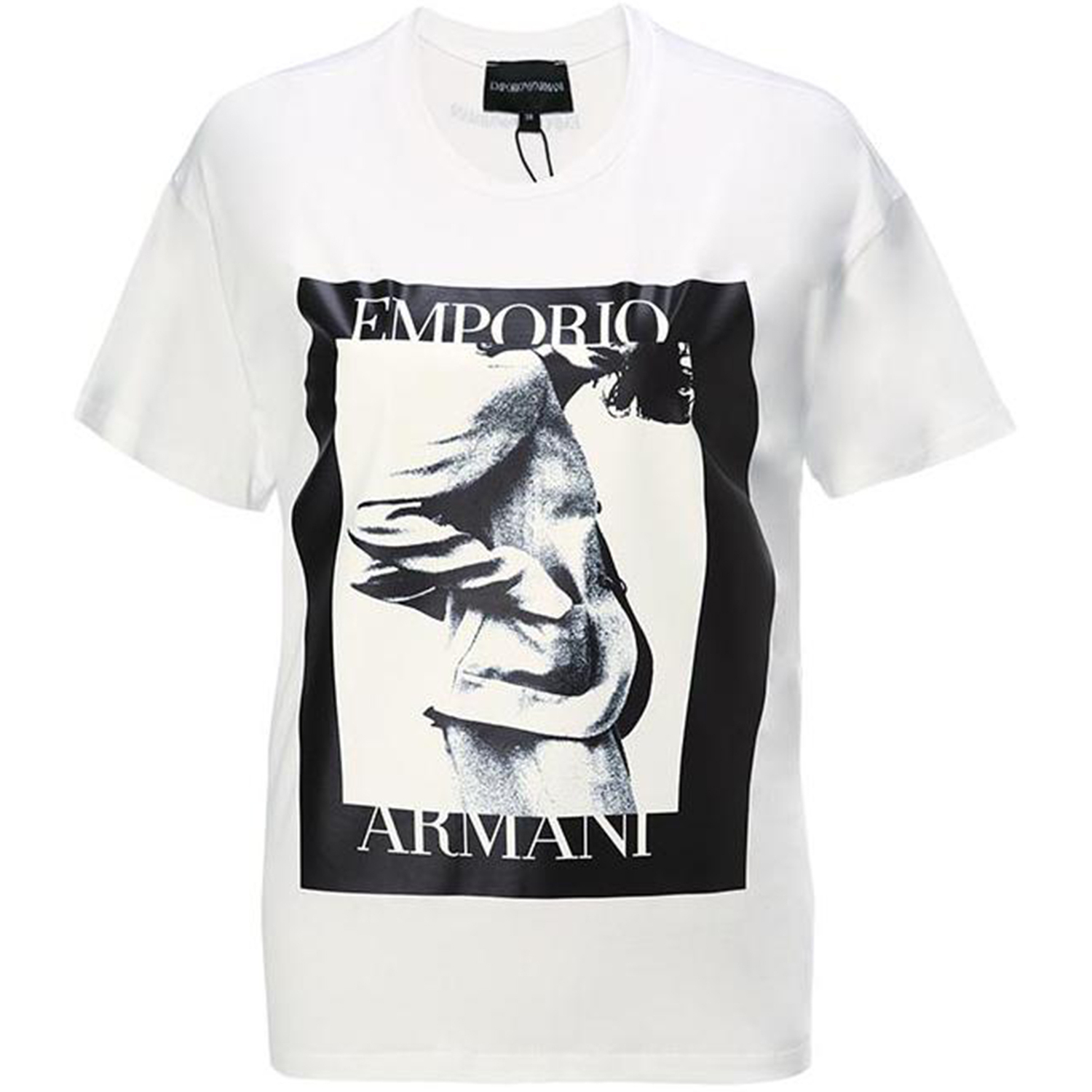 

Футболка мужская EMPORIO ARMANI белая, Белый, Футболка мужская EMPORIO ARMANI белая