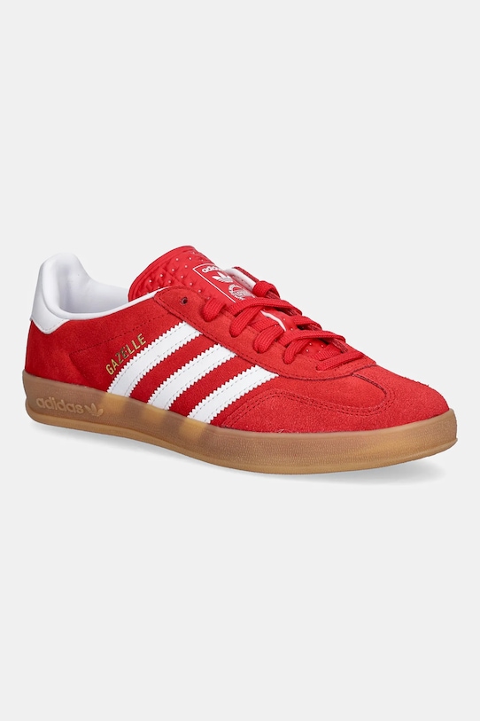 

Детские замшевые кроссовки Gazelle Indoor Adidas Originals, красный