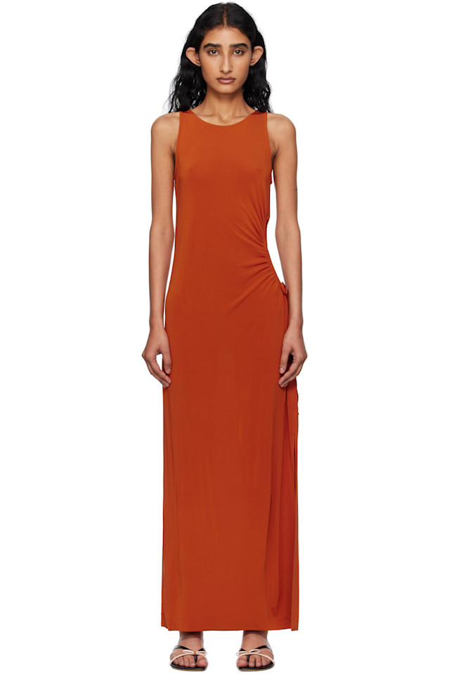 

Платье макси Caro Max Mara, цвет rust