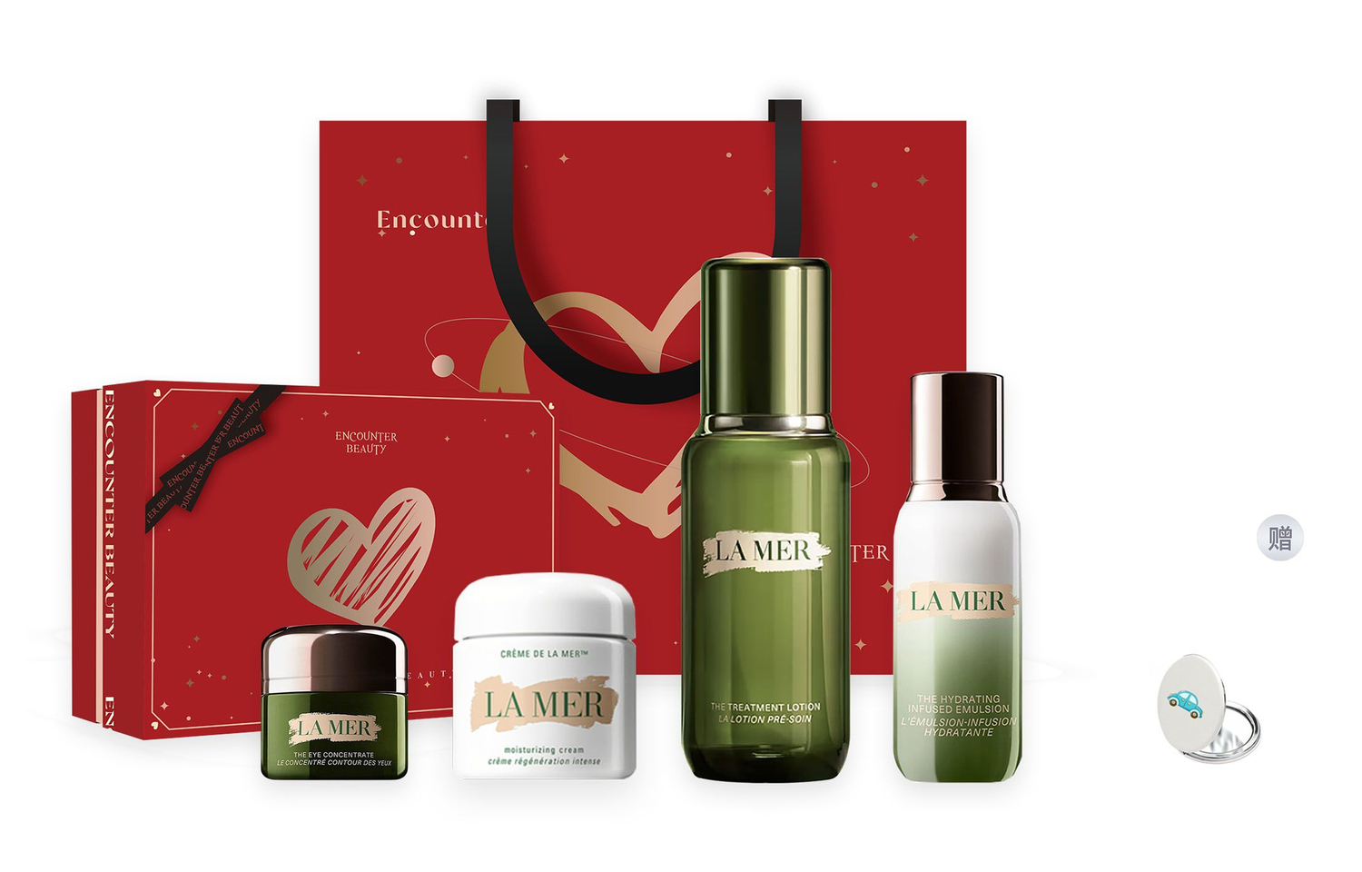 

Классический набор для восстановления кожи унисекс LA MER, 30ml Face Cream+150ml Essence Water+50ml Essence Lotion+15ml Eye Cream+Pocket Mirror+Box+Shopping Bag