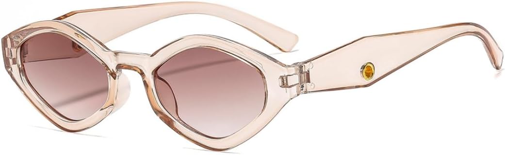 

Солнцезащитные очки с защитой UV400 | Маленькая оправа, линзы конфетного цвета | Для женщин и мужчин, для занятий спортом на открытом воздухе и вождения DSVIGF, C7 Champagne Tea