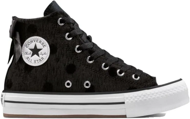 Кроссовки Converse CTAS EVA Lift Hi черно-бело-черные, размер 35.5 EU. Черно-бело-черные, размер 35.5 EU