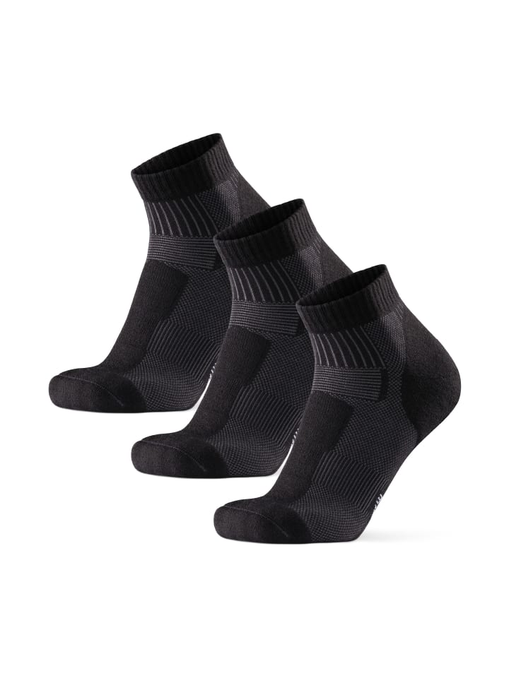 

DANISH ENDURANCE Походные низкие носки Merino Hiking Low черного цвета