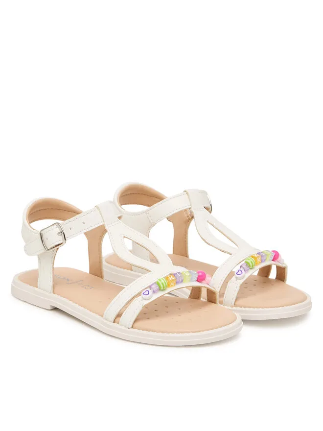 Geox Сандалии Sandal Jr Sandal Karly J6535H 000BC C1000 S белые — фото 2