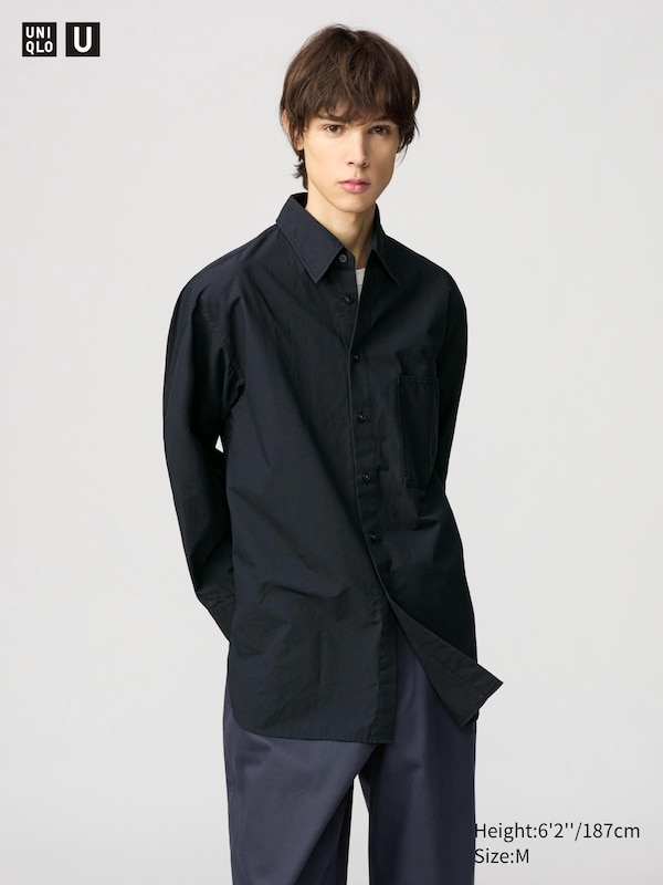 

Длинная рубашка Uniqlo, черный