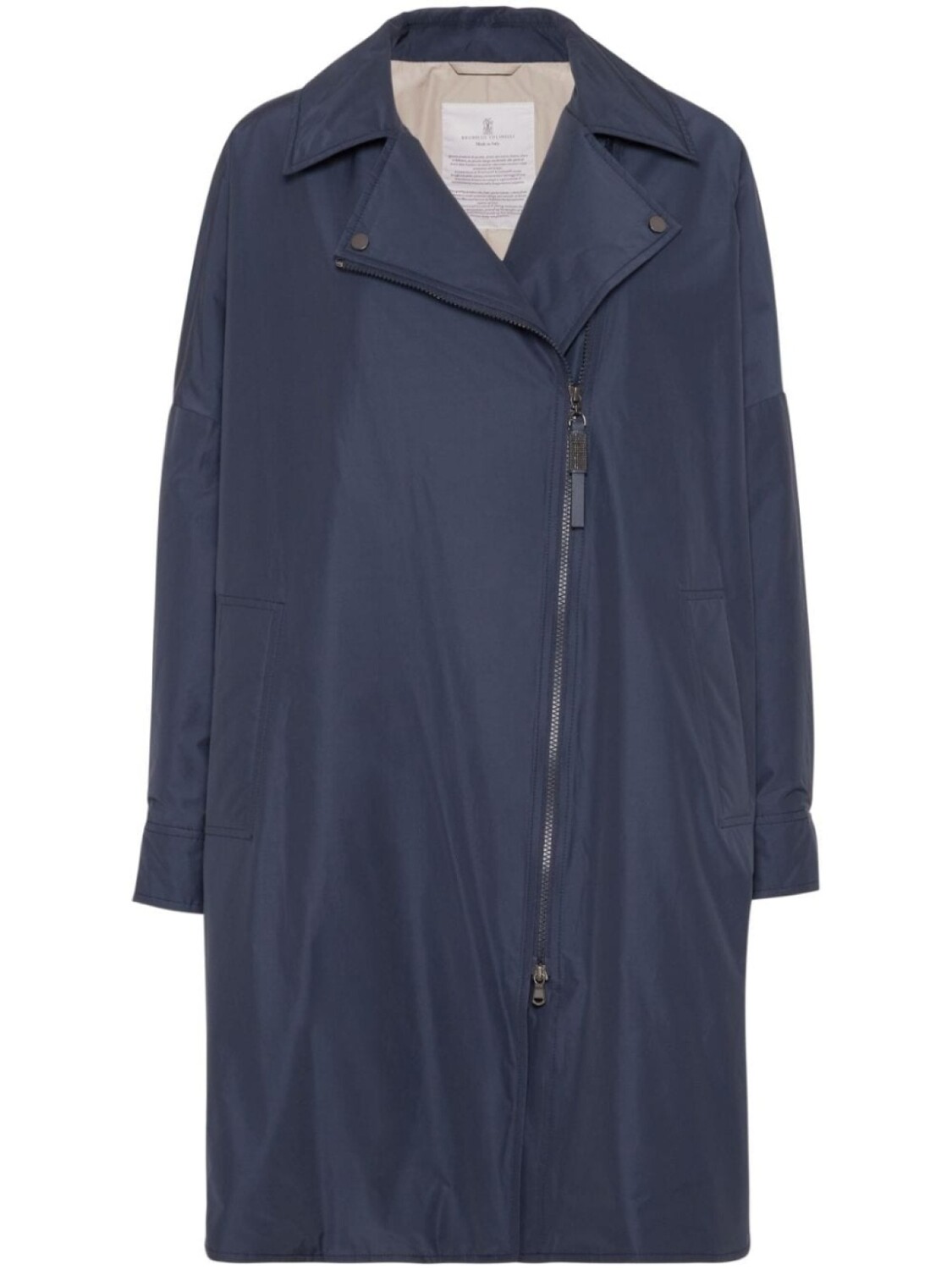 

Brunello Cucinelli пуховик на молнии, синий