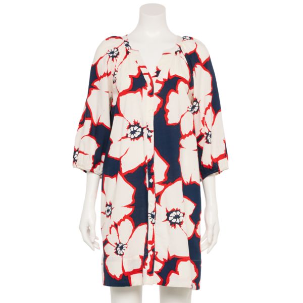 

Женское платье с застежкой на пуговицах Sonoma Goods For Life, цвет navy brush floral