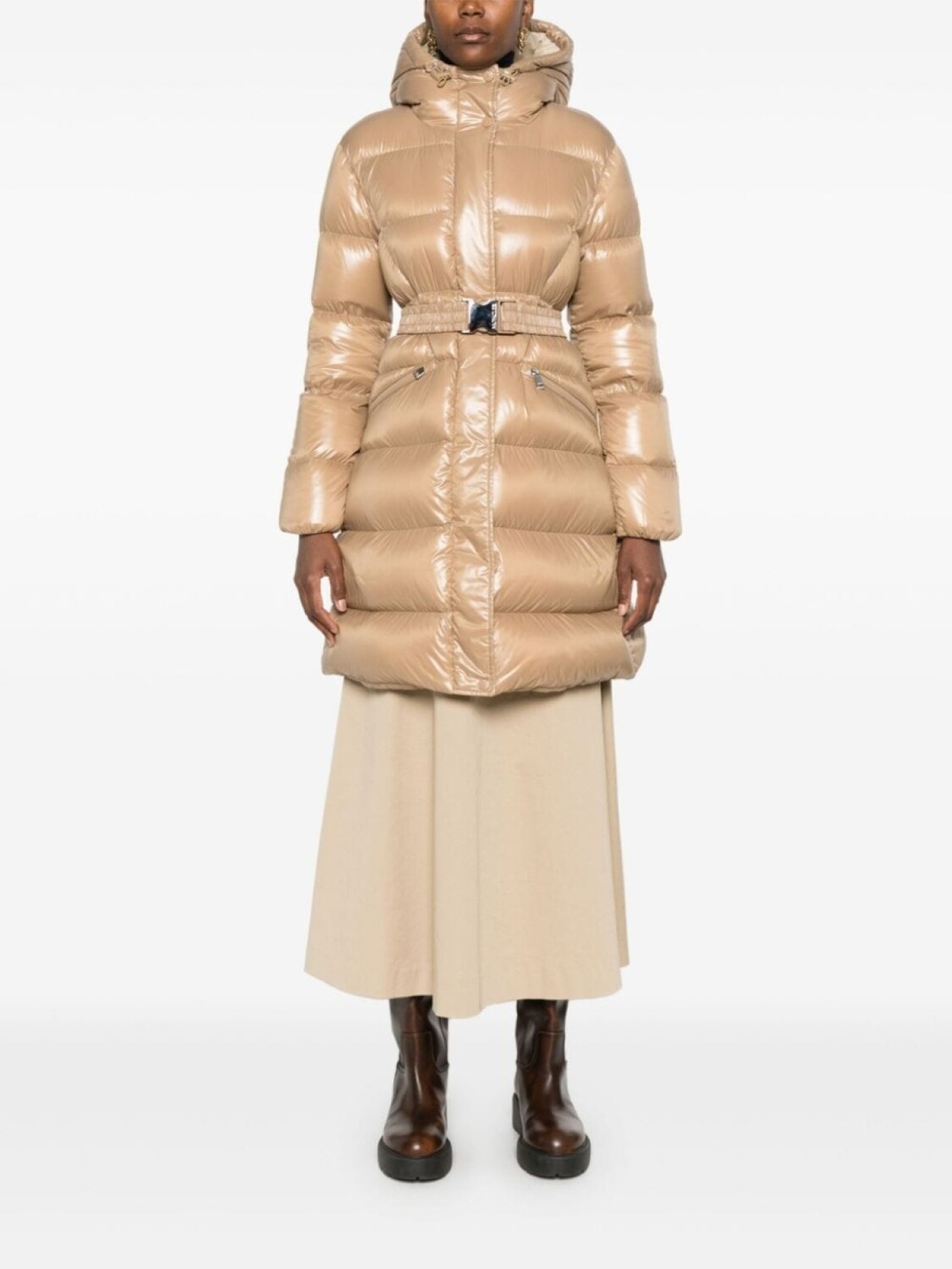 

Moncler пальто Bellevue, серый