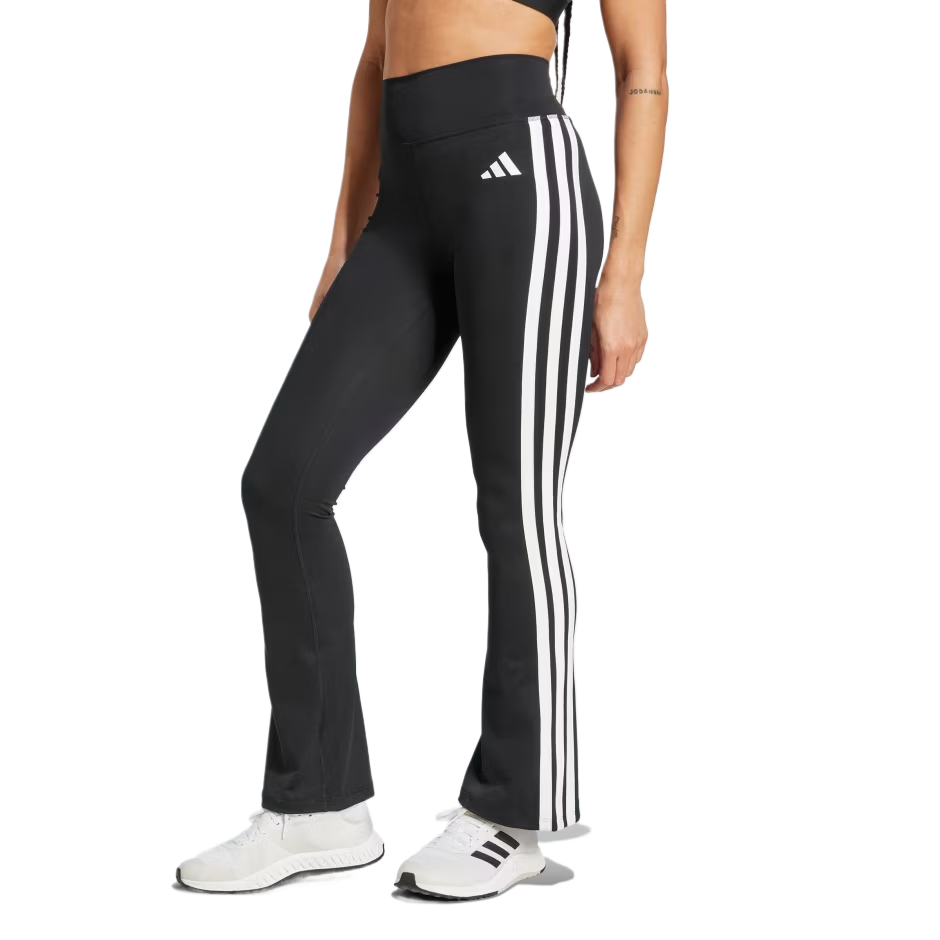 Леггинсы Adidas Optimé Essentials 3-Stripes Flared, черный