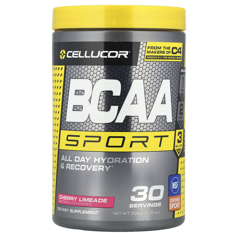 

C4 / Cellucor, BCAA Sport, вишневый лаймад, 330 г (11,6 унции)