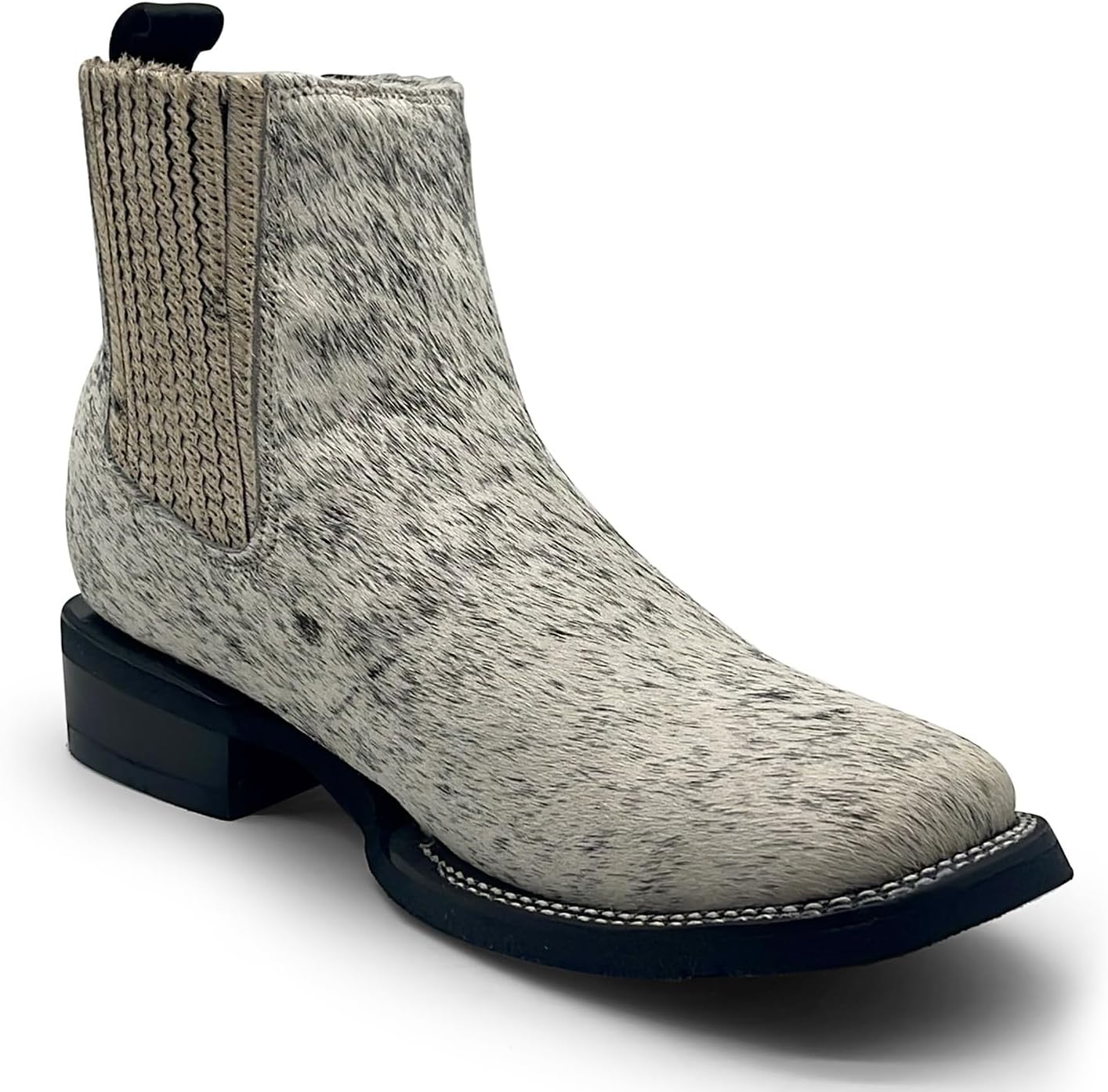 

Мужские ботильоны Челси из конского меха от The Western Shops, белый