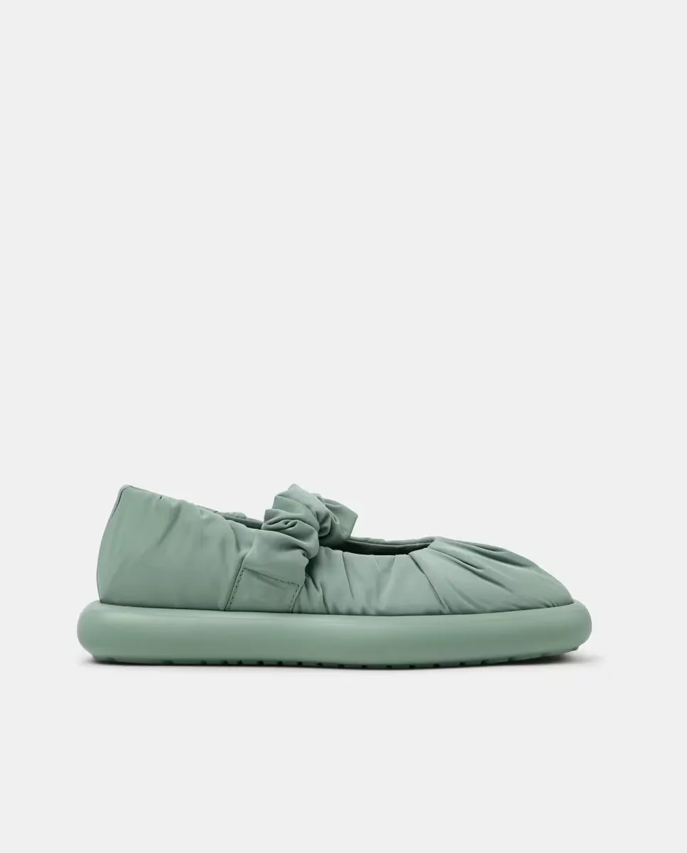 Женские однотонные балетки Onda Camper, зеленый