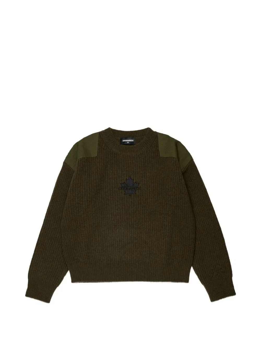 Свитер с вышитым логотипом Dsquared2 Kids, зеленый