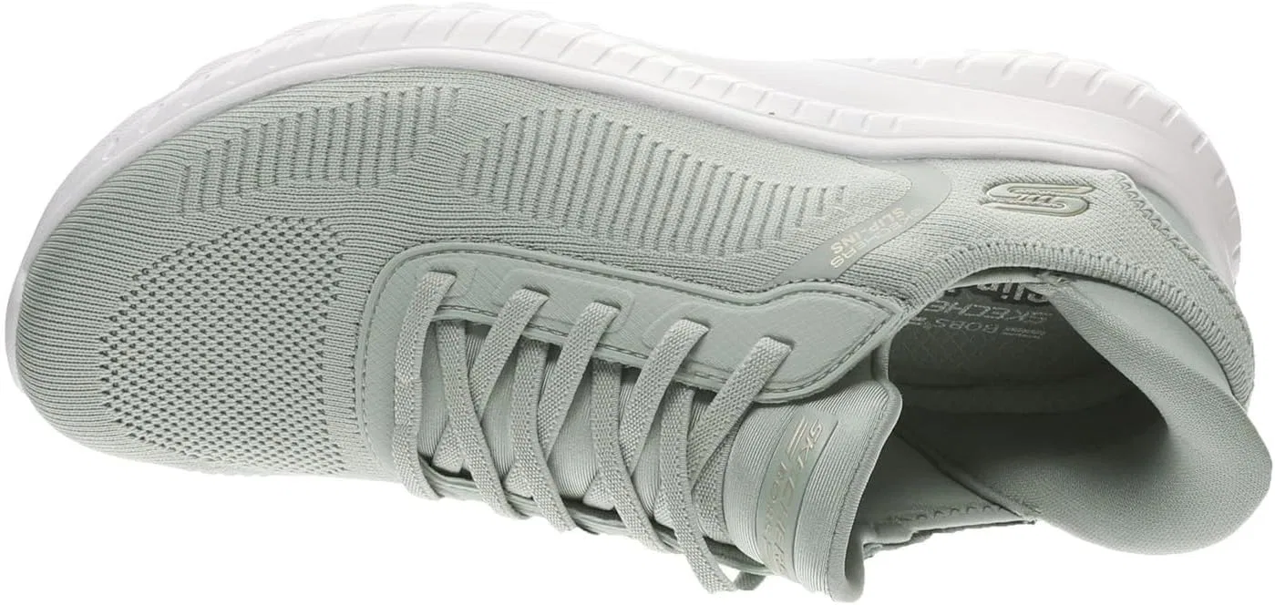 Женские слипоны Skechers Hands-Free, туфли Bobs Squad Chaos-Current Muse, Sage Textile — фото 2