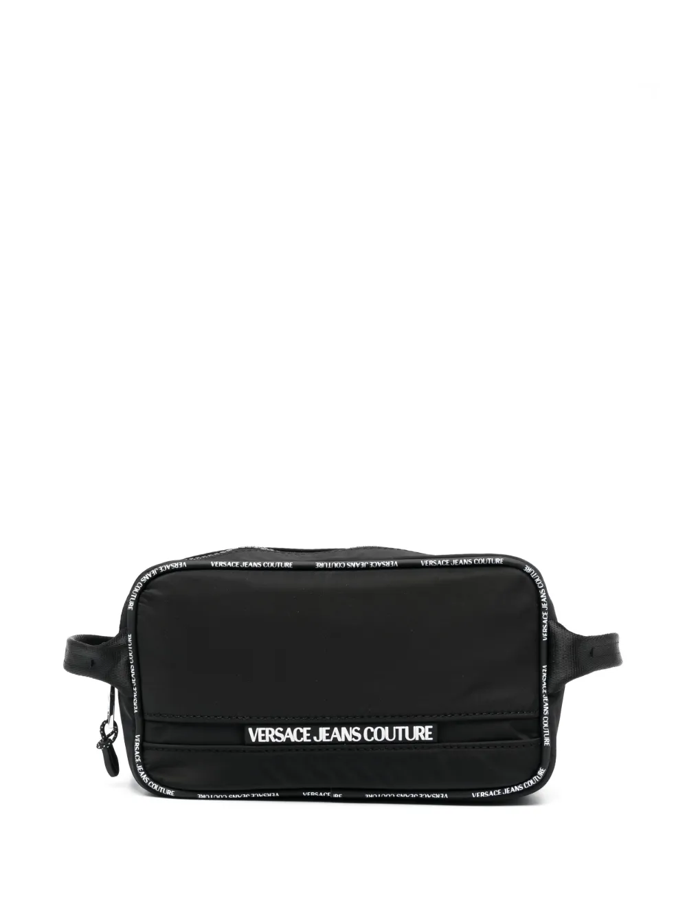 

Несессер на молнии с тисненым логотипом Versace Jeans Couture, черный