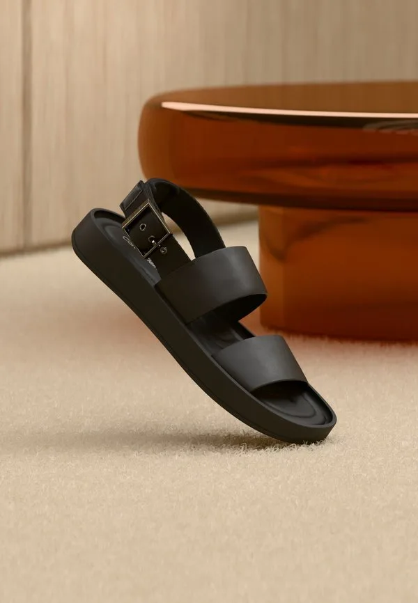 Сандалии ergon с задним ремешком Calvin Klein, Triple Black