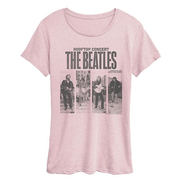 

Футболка с принтом The Beatles в винтажном стиле Licensed Character, Heather Pink