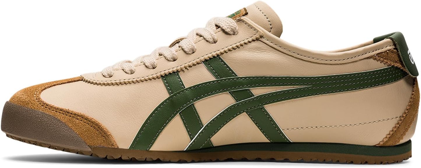 Кроссовки Onitsuka Tiger Unisex Adult Mexico 66, зеленый/бежевый — фото 3