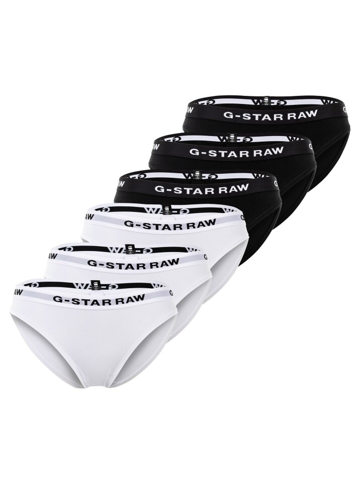 

Трусы G-Star Raw Slip 6er Pack, черный/белый