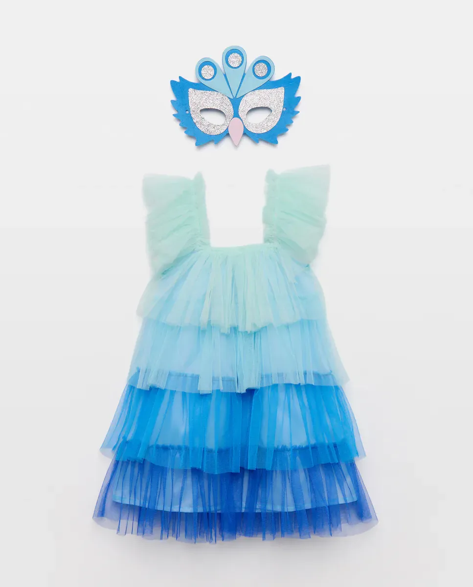 Костюм павлина для девочки Kids El Corte Inglés, белый