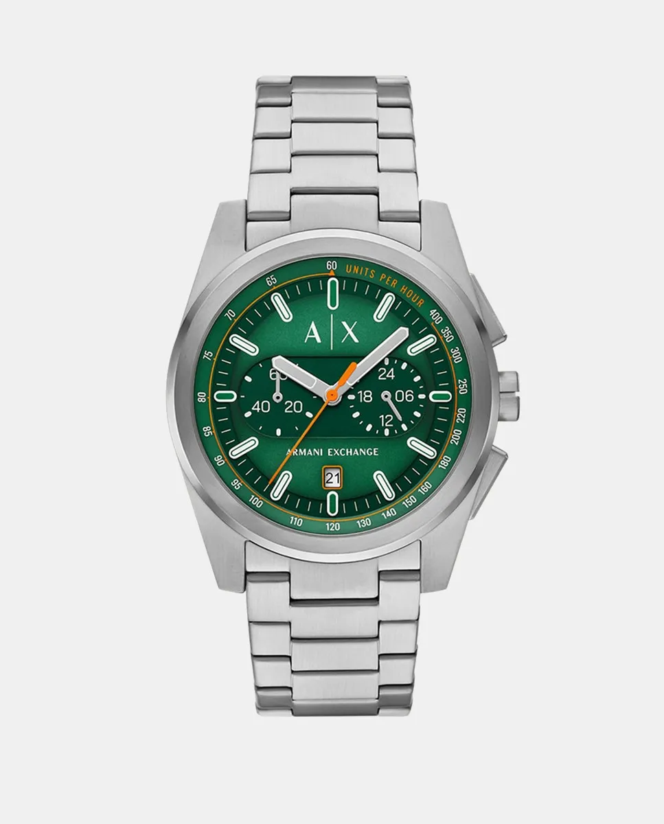 

AX2862 Мужские стальные часы-хронограф Armani Exchange, серебряный