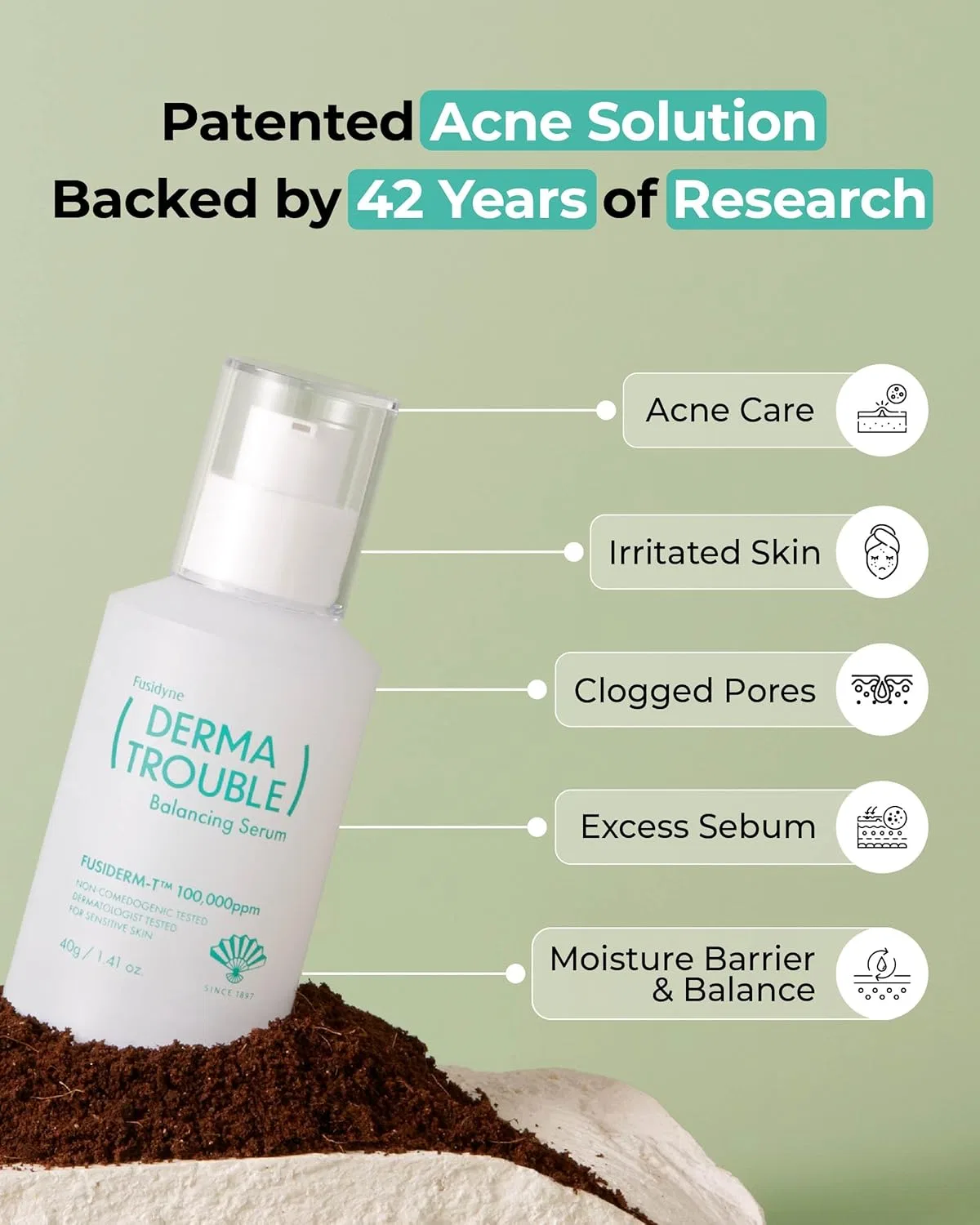 Сыворотка Fusidyne — Derma Trouble Balancing Serum, 40 г — фото 4
