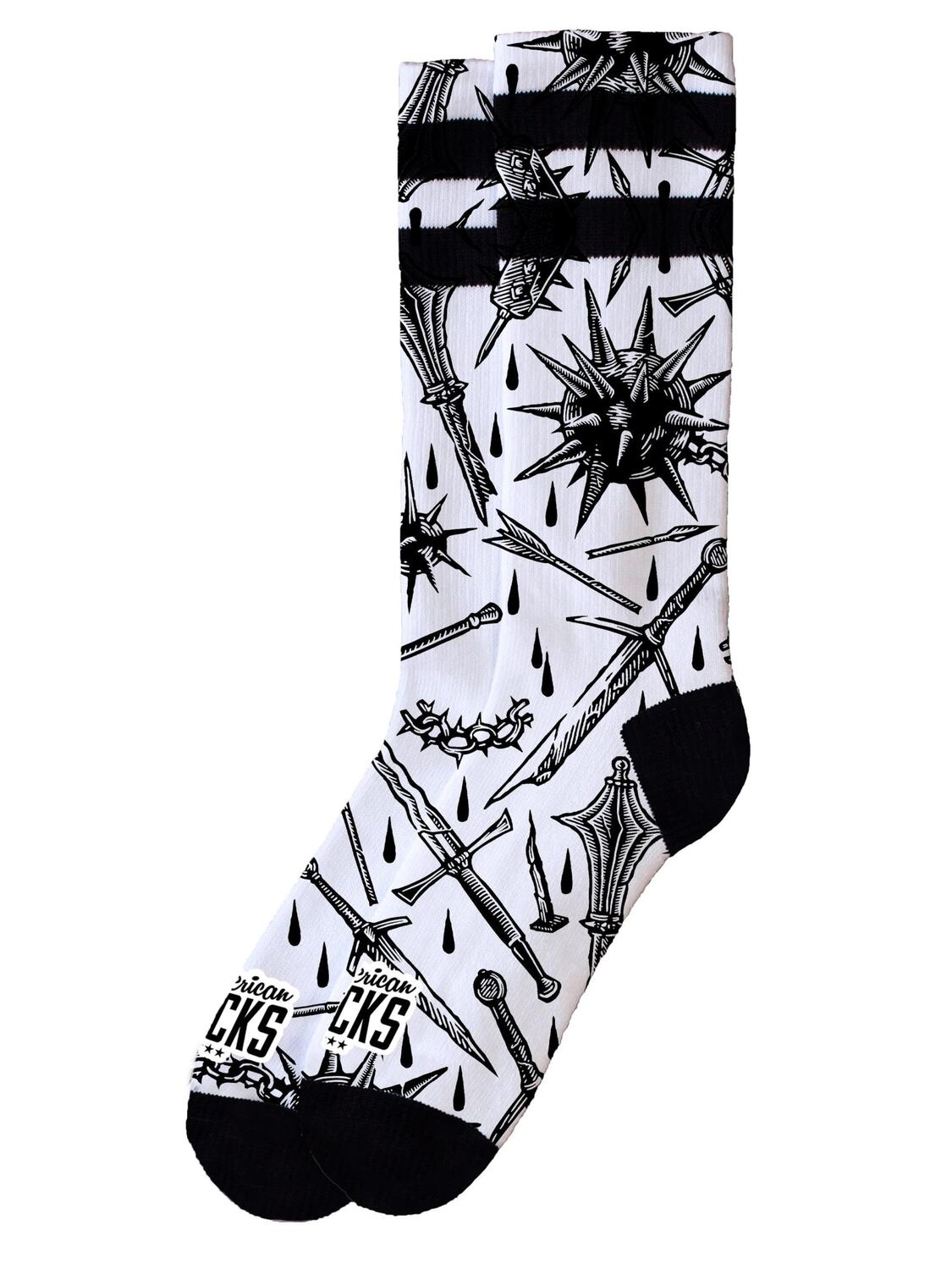 

American Socks Носки 'Medieval' в белом цвете