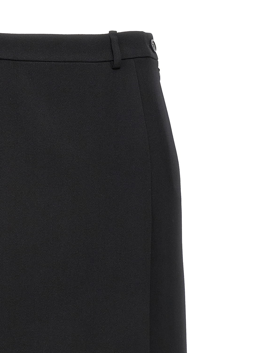 Длинная шерстяная юбка BALENCIAGA, черный — фото 3