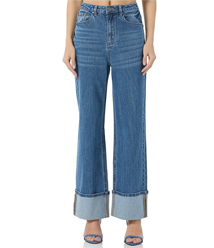 

Джинсы Kendall с широкими манжетами AFRM Denim, синий