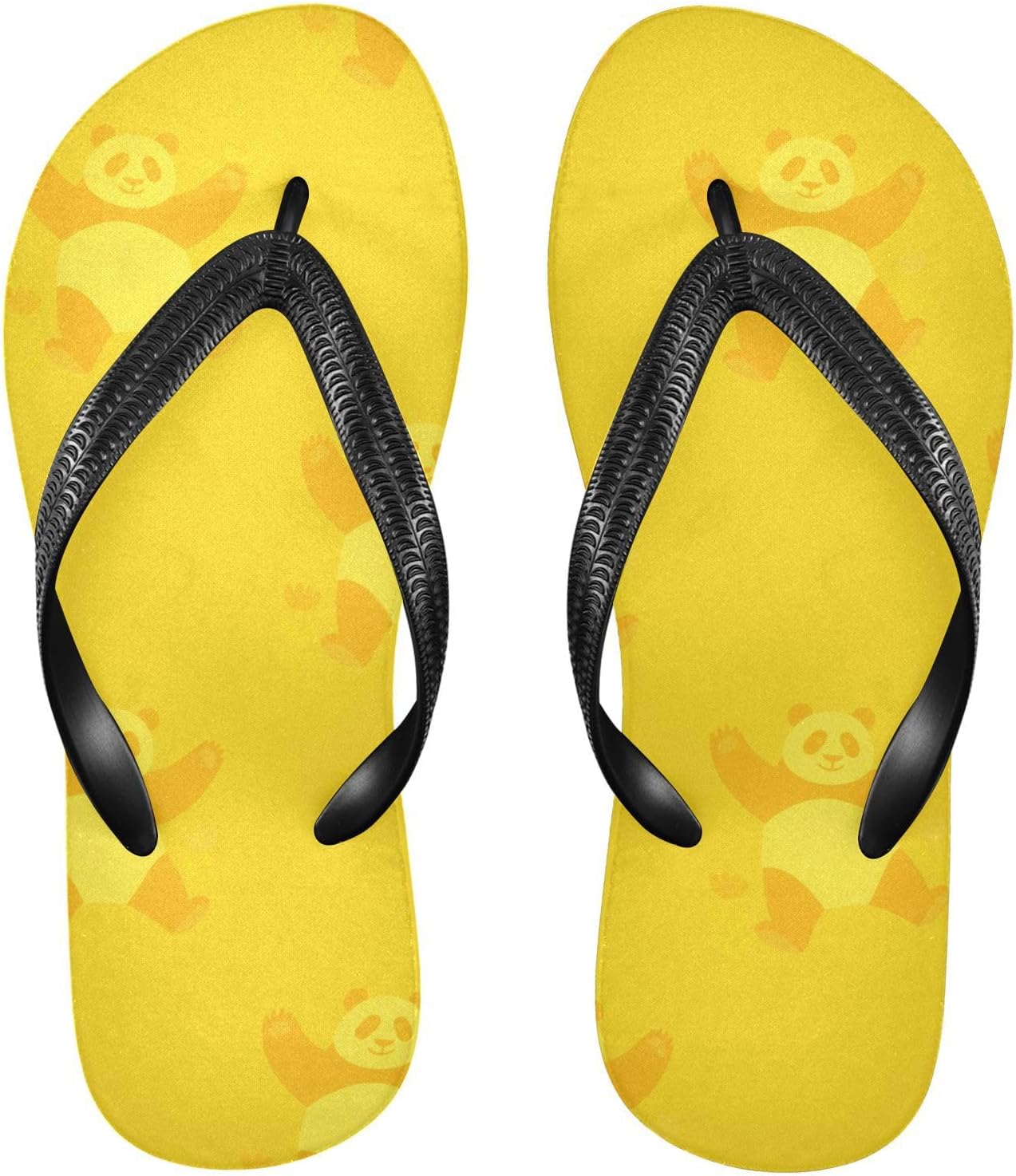 

Милые желтые пляжные шлепанцы с пандой, летние повседневные сандалии для женщин и мужчин, душевые тапочки 2301739 Kfbe