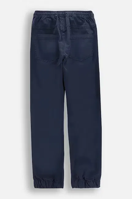 Брюки детские из хлопка slim fit Coccodrillo, синий — фото 2