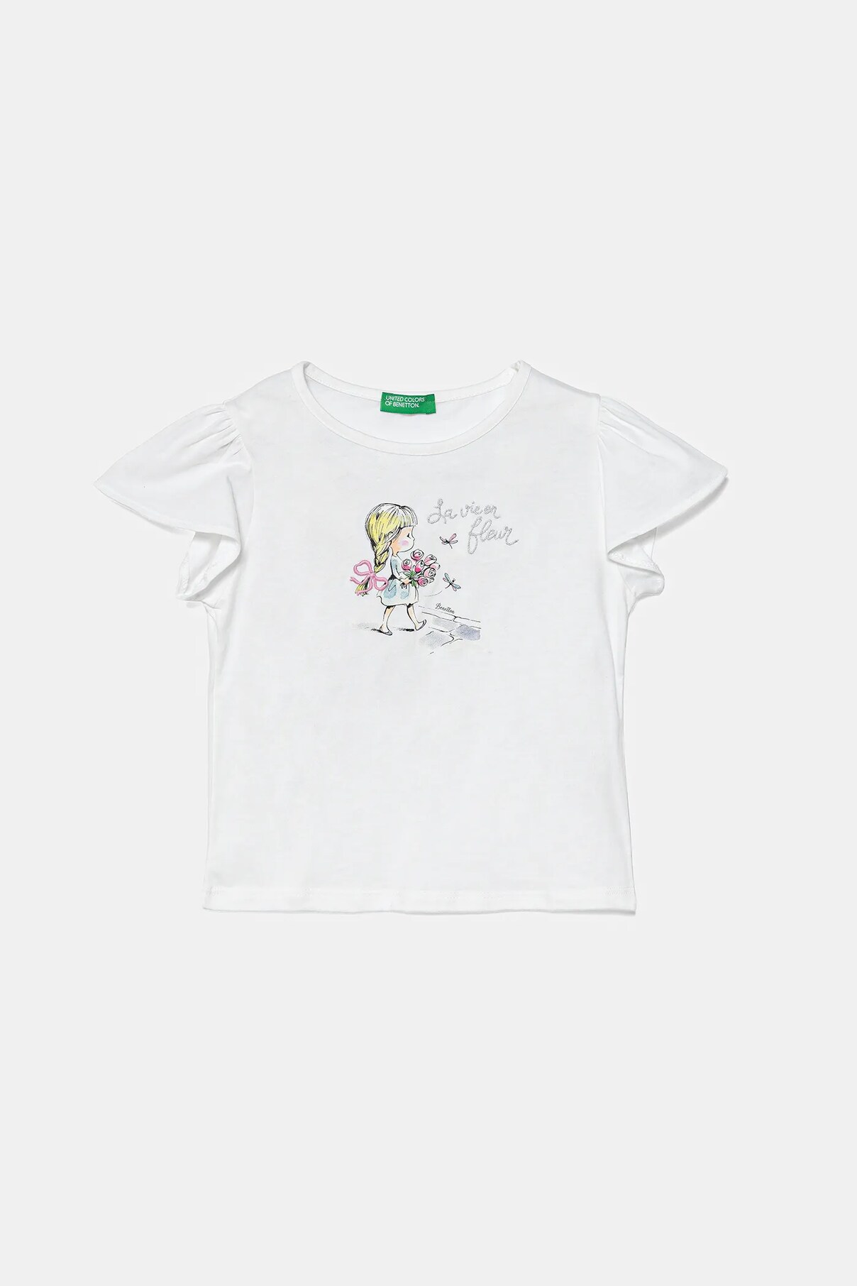 

Футболка из хлопка для детей United Colors Of Benetton, белый
