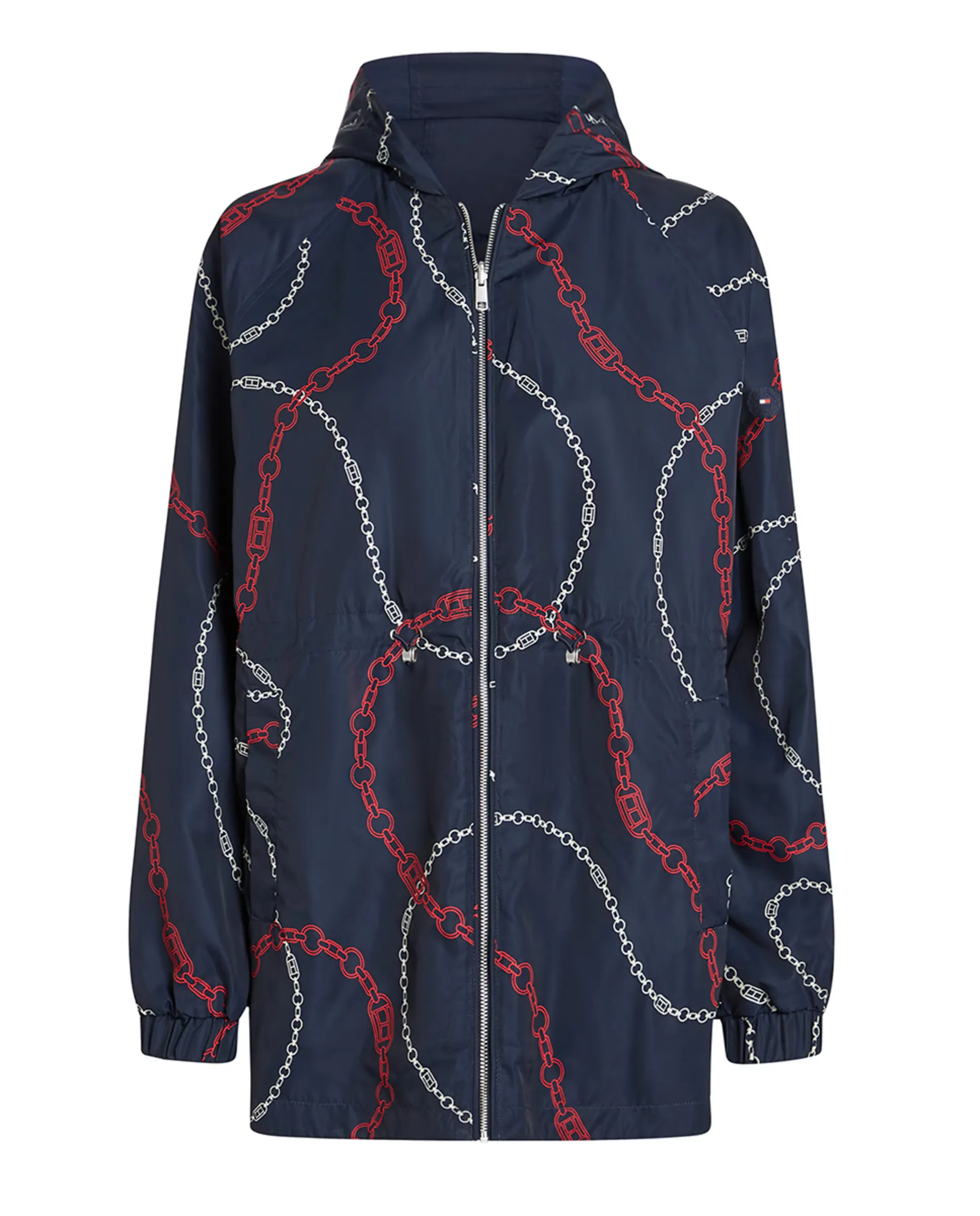 

Женская ветровка с капюшоном Tommy Hilfiger, темно-синий