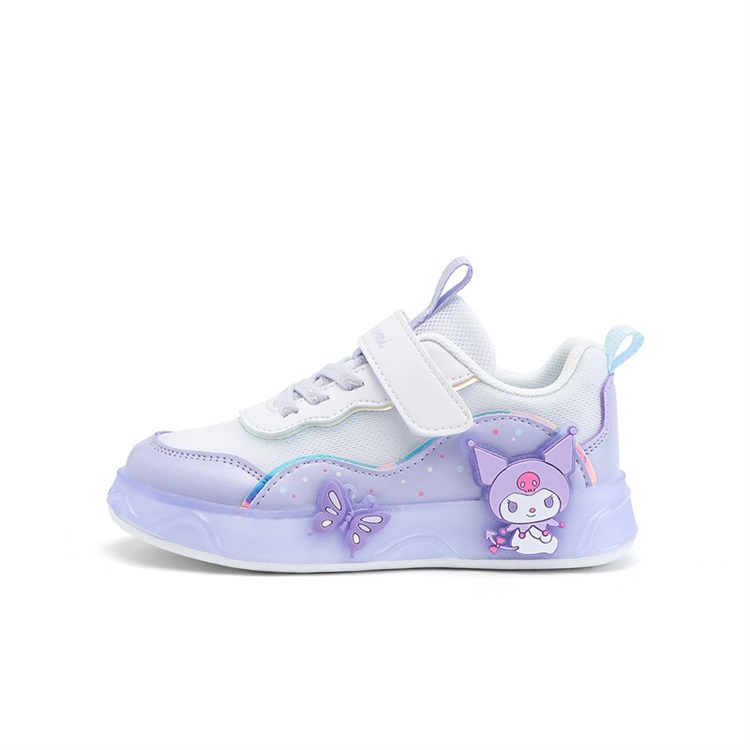 

Детские кроссовки для скейтбординга Kulomi для дошкольников Hello Kitty, белый/фиолетовый