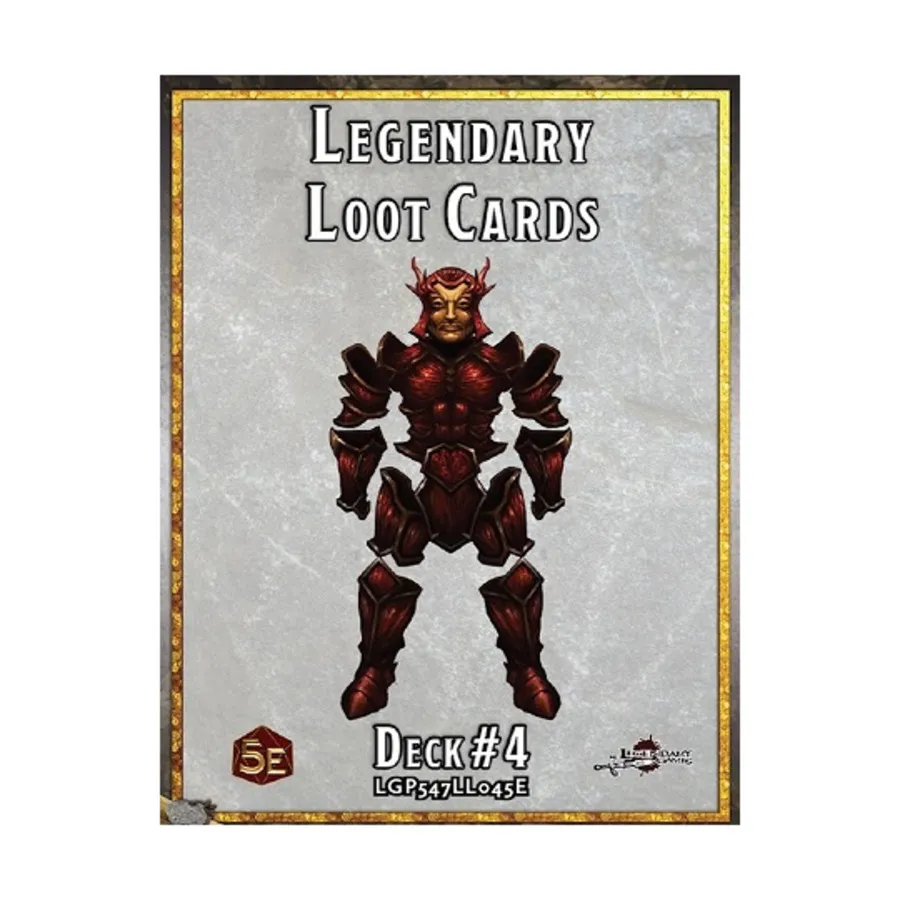 

Бокс-сет Legendary Loot Cards Deck #4, Dungeons & Dragons (5th Edition) - Rulebooks, Sourcebooks & Supplements (Legendary Games)