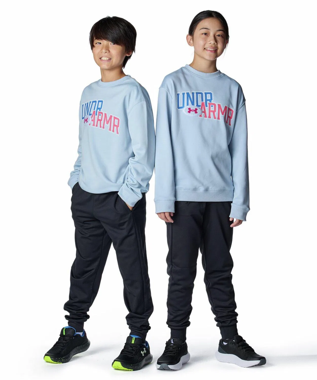 Флисовая кофта Under Armour с логотипом, детская, синяя — фото 3