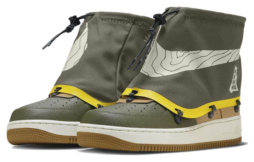 Мужские кроссовки для скейтбординга Nike Air Force 1, Темно-зеленый — фото 2