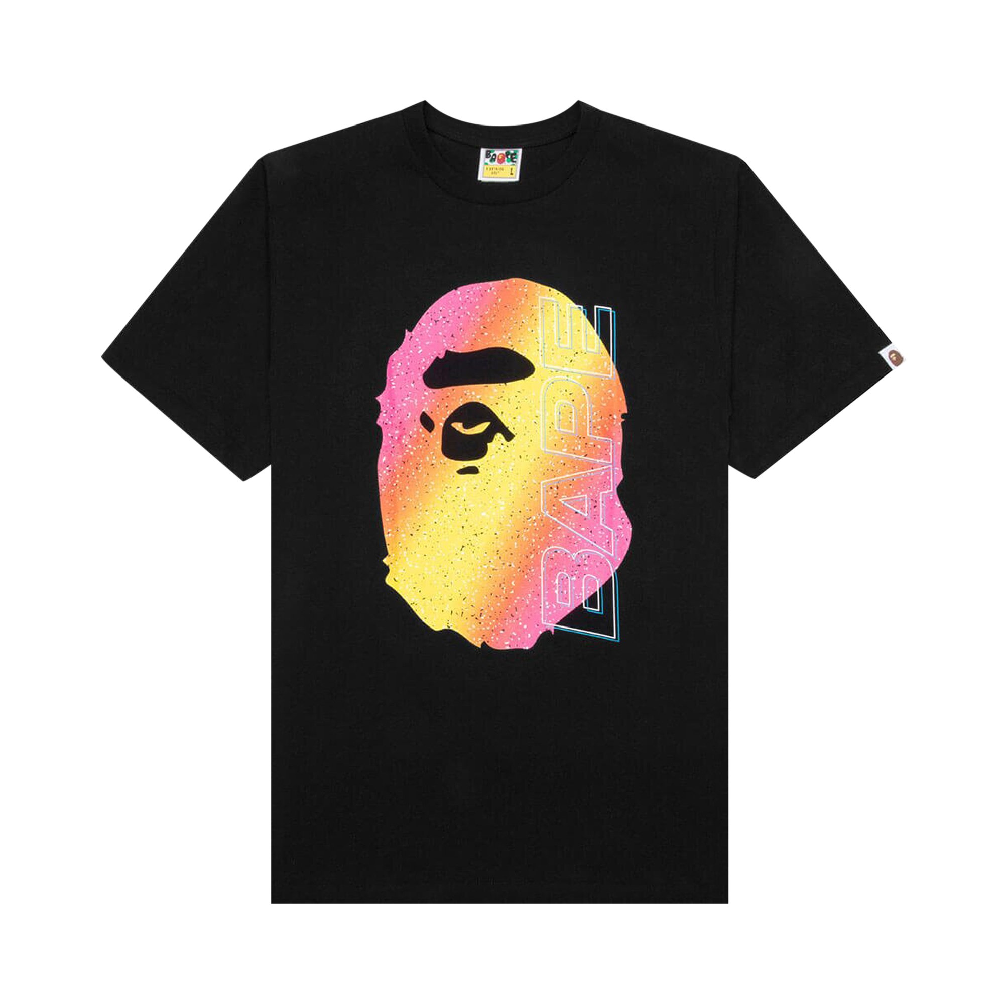 

Футболка BAPE Electro Neon, черная, Черный, Футболка BAPE Electro Neon, черная